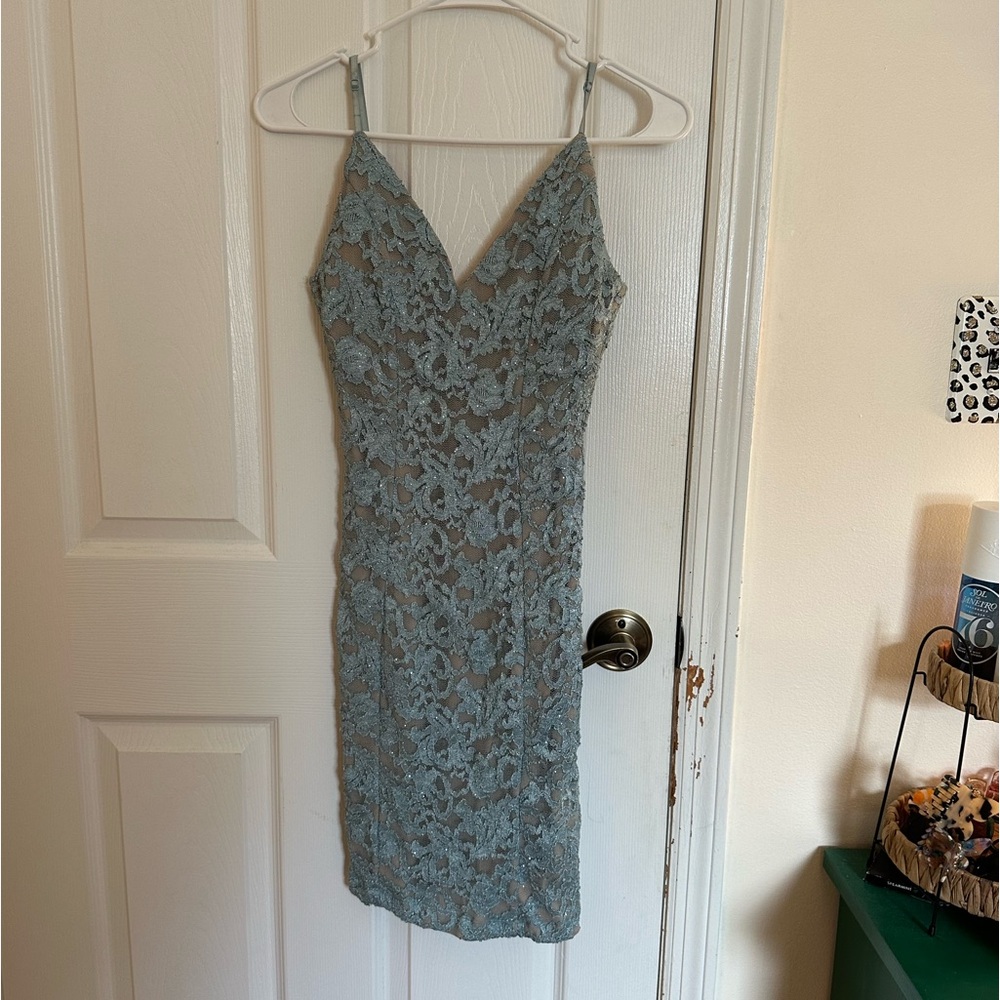 Lace & Sparkly Floral dress